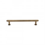 M Marcus Heritage Brass Stepped Design Cabinet Pull with 16mm Rose 128mm Centre to Centre